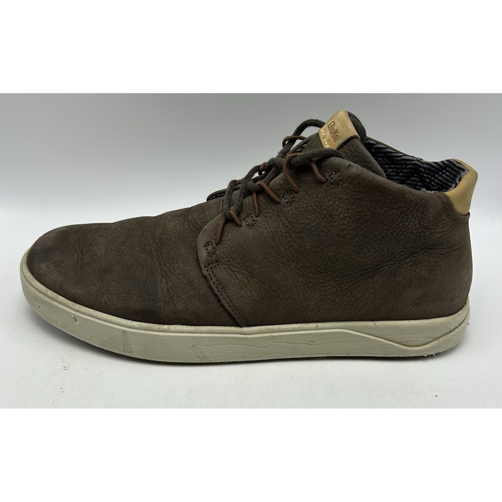 OluKai Nana Hele Chukka Bootie Mens 10.5 Shoe Pebbled Leather Casual Read